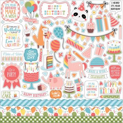 Echo Park Birthday Girl Sticker - Element Sticker